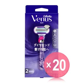 Gillette Japan - Venus Swirl Razor For Glossy Skin Body & 2 Blade (x20) (Bulk Box)