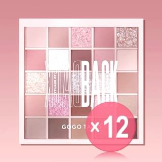 GOGO TALES - 25 Colors Eyeshadow Palette - Smoke Purple Rose (x12) (Bulk Box)