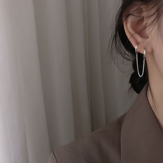 Dashiro-Double Piercing Hoop Earring