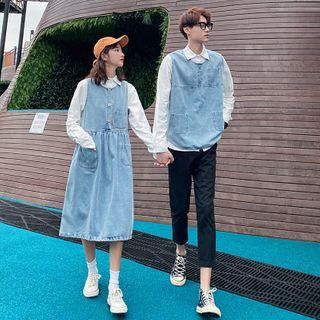 couples matching dress and shirt