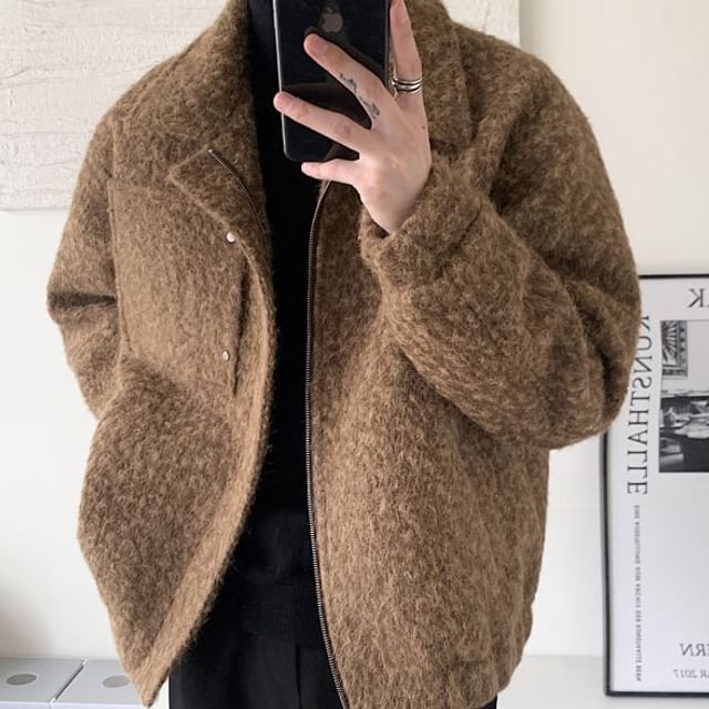 VEAZ-Plain Zip Jacket