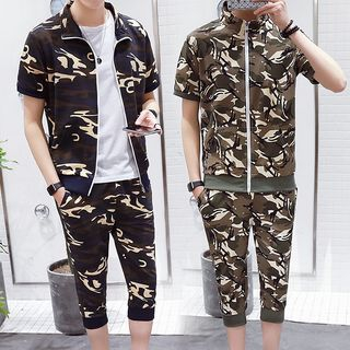 short sleeve camo jacket