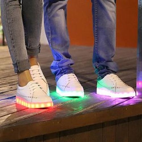 MARTUCCI - Zapatillas LED recargables con cable de bolsillos |