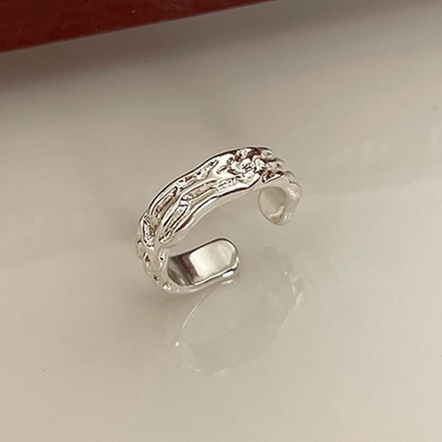 Jael-Textured Alloy Cuff Earring