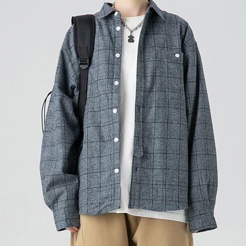 Hanoik - Plaid Shirt Jacket | YesStyle