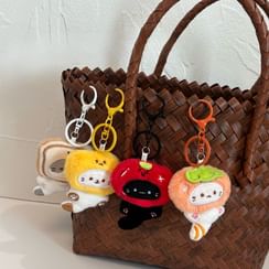 Porte-clés Avec Mousqueton En Peluche Douce Pour Voiture