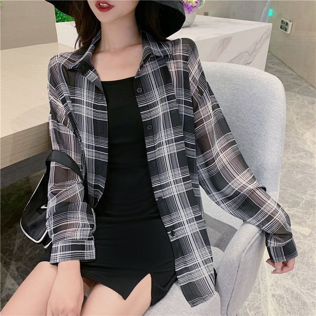 Coline-Plaid Shirt