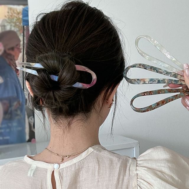Chimerro-U Shape Acetate Hair Stick Various Designs