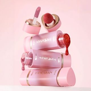 HANDAIYAN - Lip Gloss & Liquid Blush Dual-ended Stick - 6 Colors
