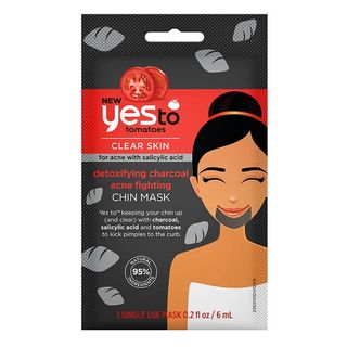 Yes To - Yes To Tomatoes: Detoxifying Charcoal Acne Fighting Chin Mask (Single Use)