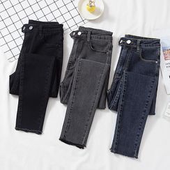 Shaping High-Waist Skinny Jeans in 5 Colors