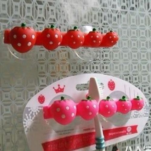 Masae Strawberry Toothbrush Wall Organizer YesStyle