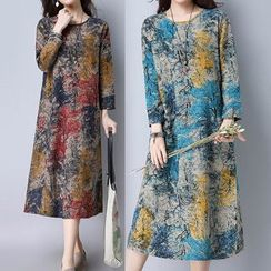 Ashlee - Printed Midi A-Line Dress Ashlee - Printed Midi A-Line Dress