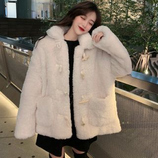 fleece duffle coat