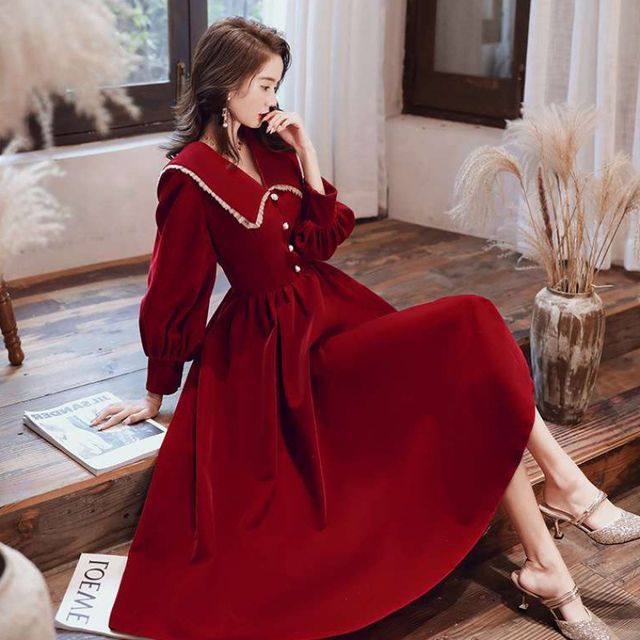 navy blue dress for baby girl Discover the Timeless Beauty of Aureline: A Mermaid Gown main image 0