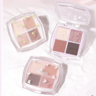 NOVO - Begonia Drunken Sun 4-Color Eyeshadow Palette - 4 Types