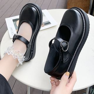 flat platform mary janes