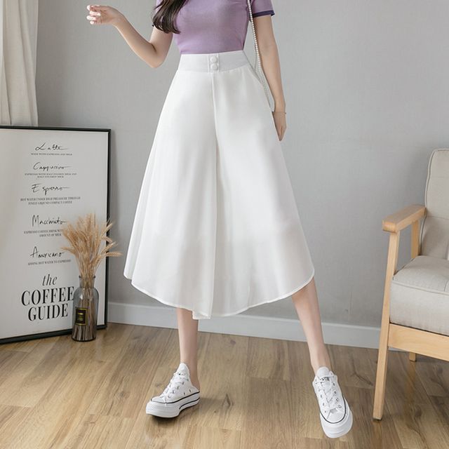 Everose-Capri Wide Leg Pants
