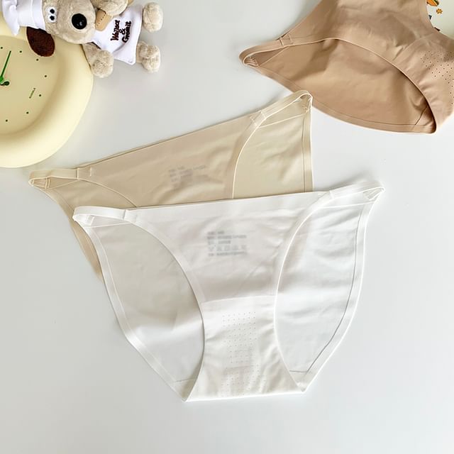 Gecko-Plain Seamless Panties