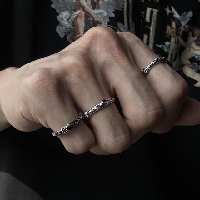 Kopesh-Gemstone Metal Ring