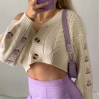 yesstyle flower cardigan