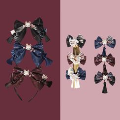 Kabira - Fox & Bow Hair Clip / Headband