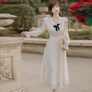 ワンピース French Pleated Lace Dress M 00000001_zi_aabe704e-d5f8-44b4