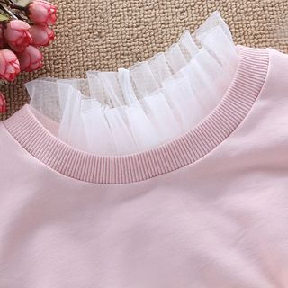 MIOW-Ruffle Trim Mesh Decorative Collar