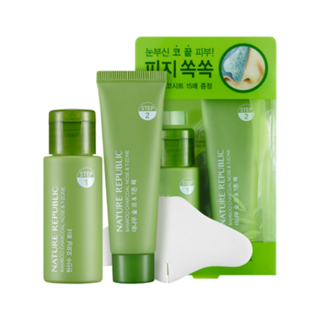 NATURE REPUBLIC - Bamboo Charcoal Nose & T-zone Pack: Toner 33ml + Pack 25ml