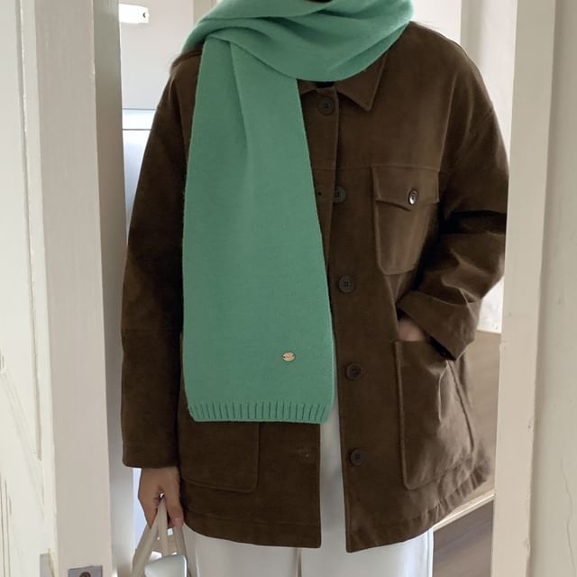 Raconteur-Plain Knit Scarf