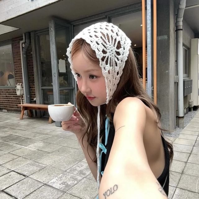 Sparktage-Crochet Triangle Head Scarf
