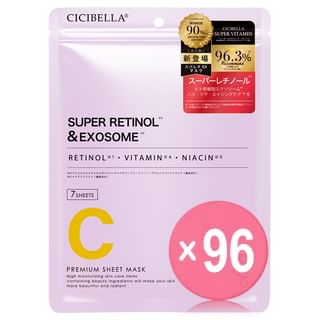 CICIBELLA - Premium Sheet Mask Super Retinol & Exosome (x96) (Bulk Box)