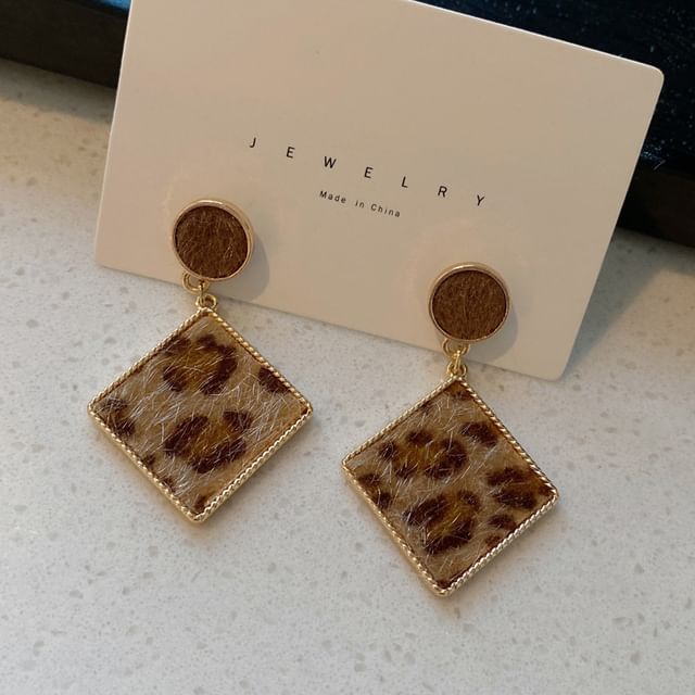 Chimerro-Leopard Drop Earring