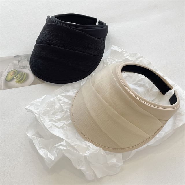 FROME-Plain Shirred Visor Hat