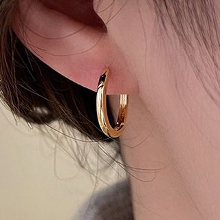 Jael-Hoop Stud Earring