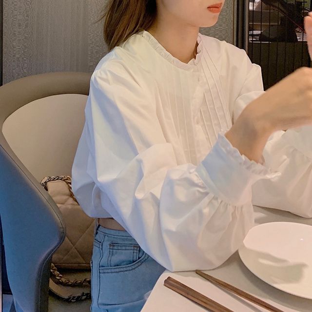 Everose-Puff-Sleeve Blouse