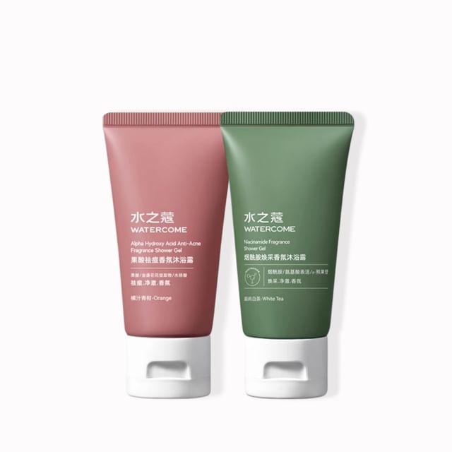 WATERCOME-Nicotinamide AHA Fragrance Shower Gel Mini - Gel de Banho - 3 Fragrâncias