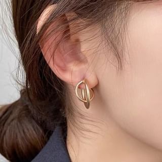 Gemsha-Alloy Hoop Earrings