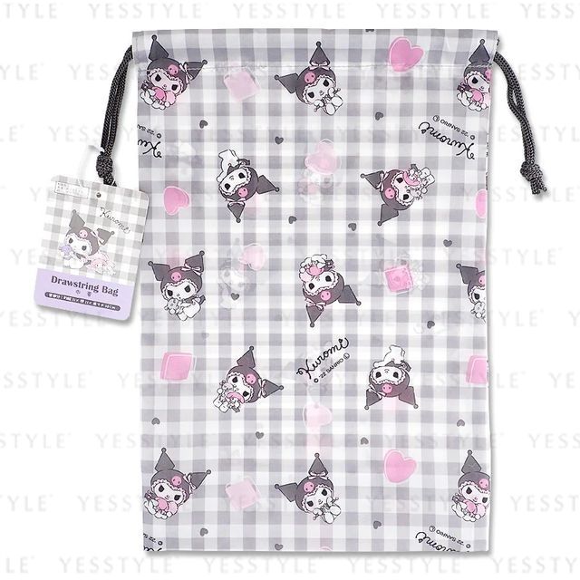 DAISO Sanrio Kuromi Drawstring Bag YesStyle