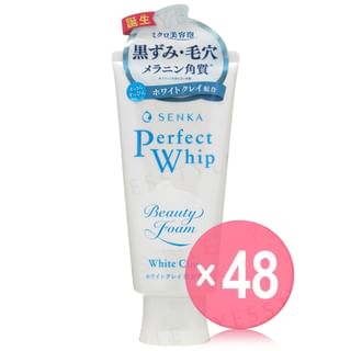 Shiseido - Senka Perfect Whip White Clay Beauty Face Foam (x48) (Bulk Box)