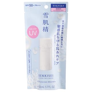 Kose - Sekkisei Clear Wellness UV Sunscreen Mild Milk SPF 50+ PA+++