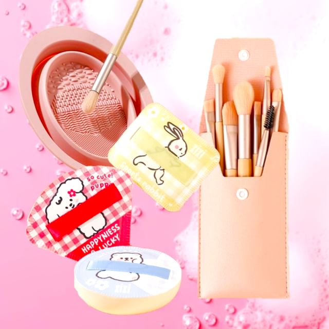 xixi-Bundle Blush Pink Makeup Brush Set