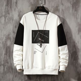 two tone sweatshirt