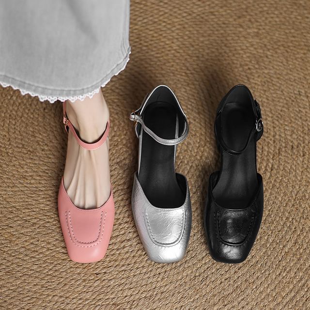 Cinnabelle-Square-Toe Sandals
