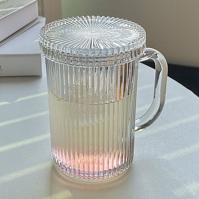 Rilesho - Glass Mug with Lid and Straw