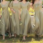 yesstyle bridesmaid dress DreesHouse - Plain A-Line Bridesmaid Dress