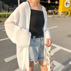 Janerium - Long Chiffon Jacket Janerium - Long Chiffon Jacket