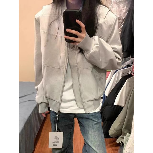 Chuoku-Plain Zip Jacket