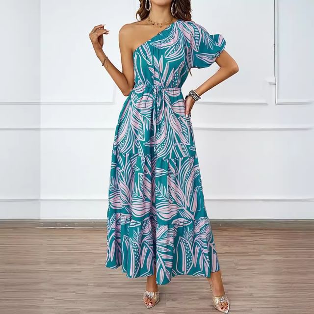 売れ筋商品|||アンクライン カットソー トップス レディース Petite Printed Extended-Shoulder Asymmetric Top Tropical Green Multi Amazon.com: Maggy London Women's Asymmetrical One-Shoulder