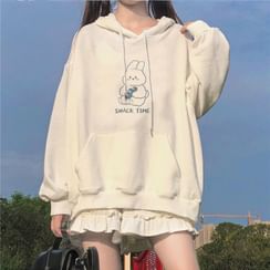 Sweat à Capuche Oversize Femme RUIRUILICO - Polaire Douce, Coupe Ample, Manches Longues, Poche Kangourou, Style Décontracté